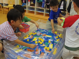 夏休み中預かり保育の様子